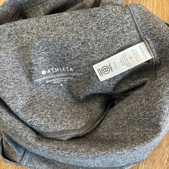 Athleta | Gray Salutation Stash Pocket II 7/8 Tight Leggings | Women’s Size S - Picture 7 of 10